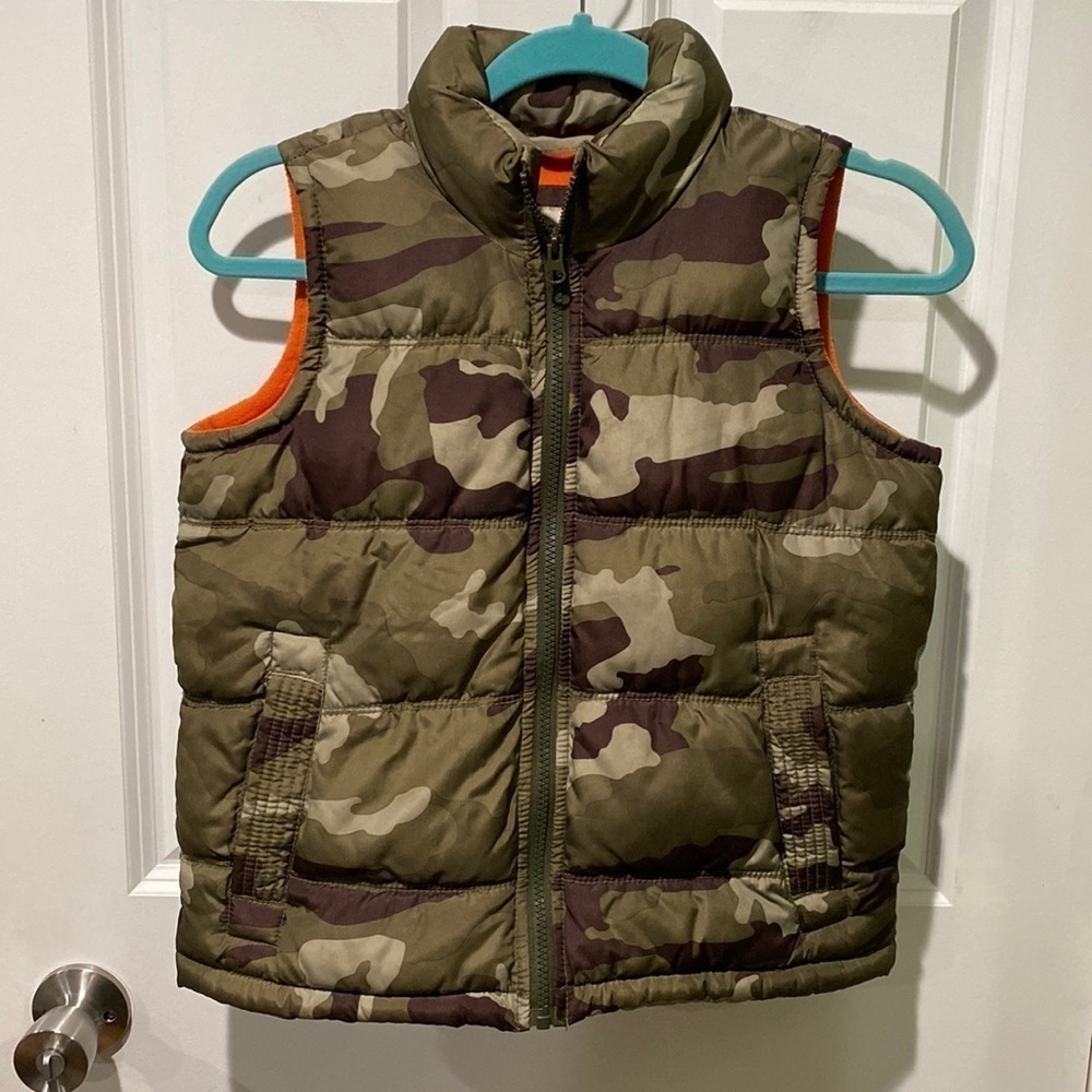 Boys Thick Warm Camouflage Vest